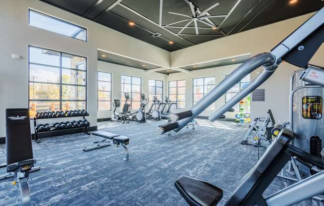 24-hr fitness center at Bon Haven Apartments in Spartanburg, SC