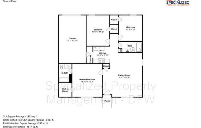 3 beds, 2 baths, 1,100 sqft, $1,575