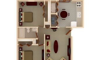 2 beds, 1 bath, 800 sqft, $1,199, Unit 8669F