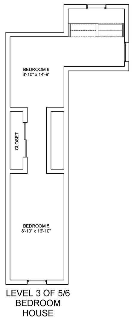 5 beds, 2 baths, 2,500 sqft, $3,550, Unit 2322C