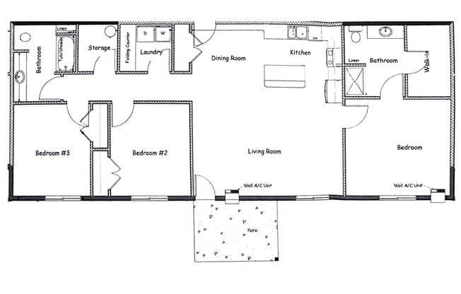 3 beds, 2 baths, 1,369 sqft, $1,445, Unit 1320-305