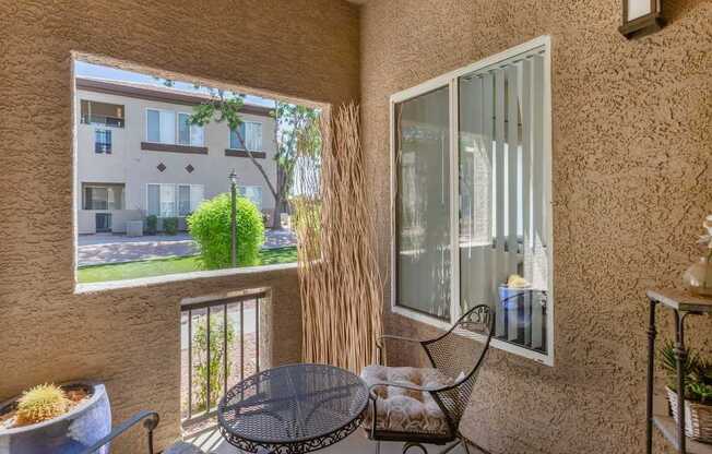 Private Patio at Canyon Ridge