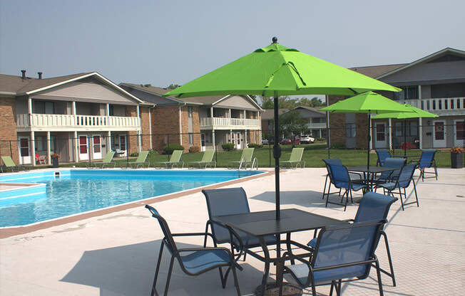 our apartments showcase an unique swimming pool