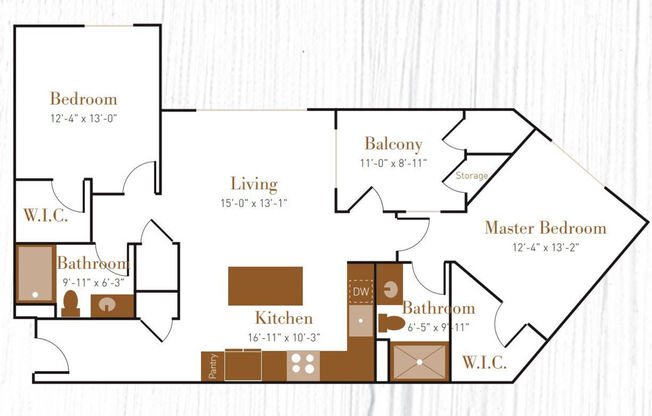 2 beds, 2 baths, 1,204 sqft, $2,014