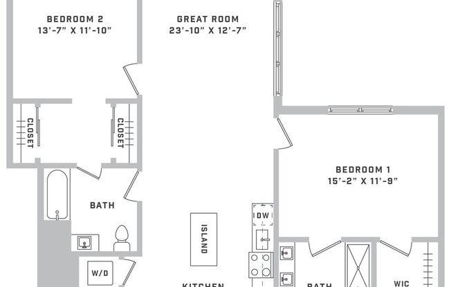 2 beds, 2 baths, 1,126 sqft, $3,795, Unit 26-425