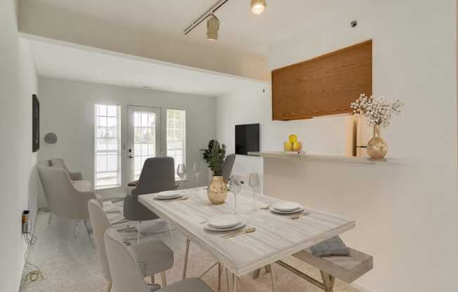 Malva Model Dining Area at Northport Apartments, Macomb, MI