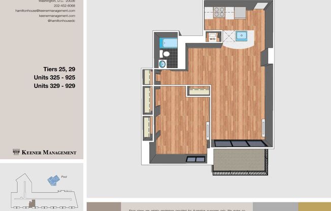 1 bed, 1 bath, 600 sqft, $4,000, Unit 0725