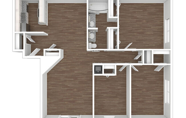 3 beds, 2 baths, 1,037 sqft, $1,725