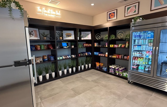 A well-lit, modern-looking store with a variety of products on display.