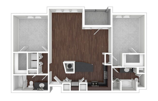 2 beds, 2 baths, 1,256 sqft, $1,880