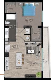 1 bed, 1 bath, 827 sqft, $2,651