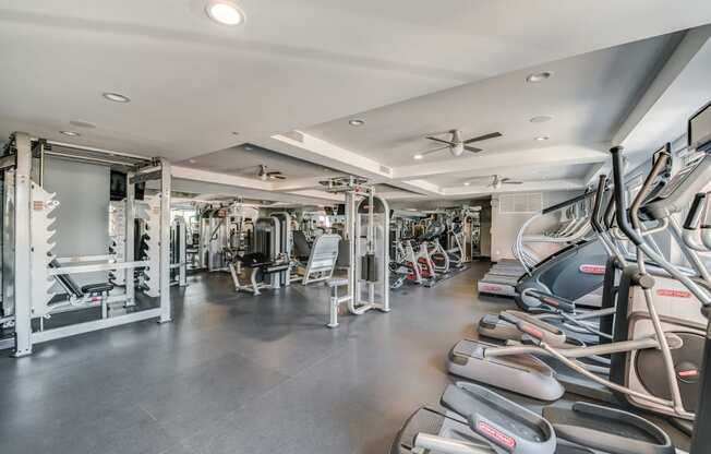 Fitness Center with Modern Equipment at Twenty50 by Windsor, Fort Lee, NJ