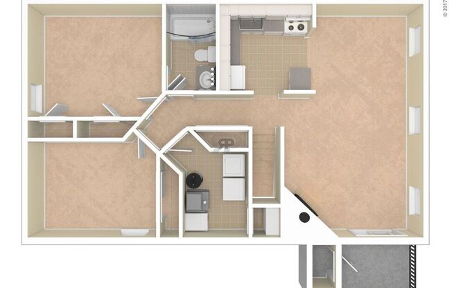 2 beds, 1 bath, 984 sqft, $2,335