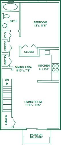 1 bed, 1 bath, $1,375