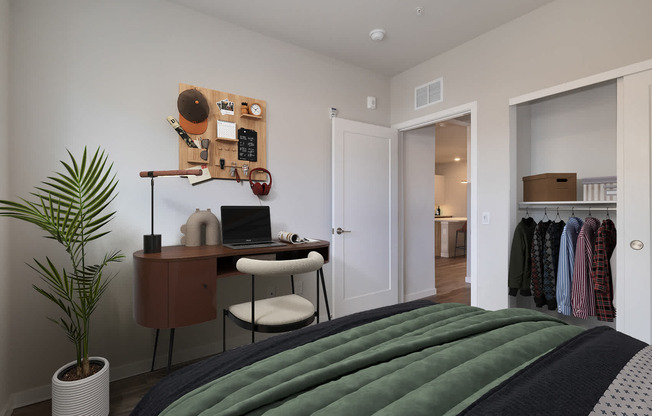 Bedroom with Hard Surface Flooring
