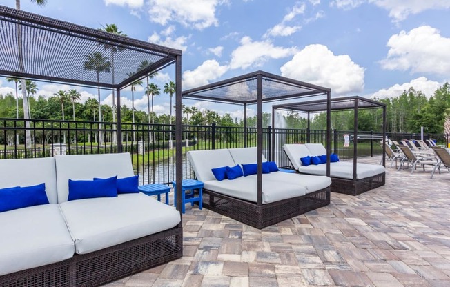 Poolside Cabanas at The Oasis at Highwoods Preserve, Tampa, FL, 33647