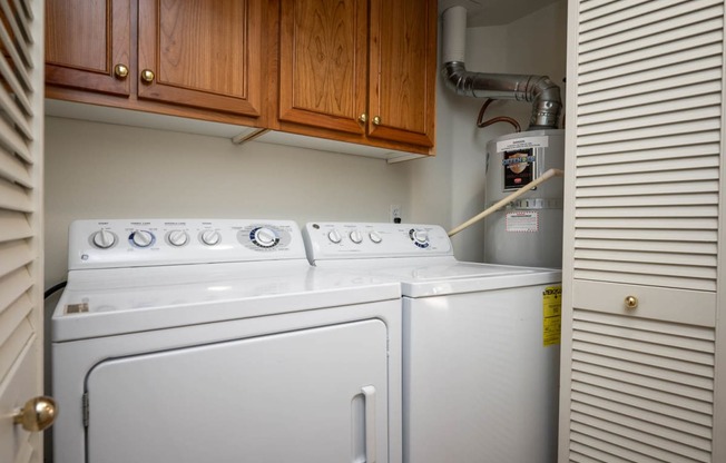 Village at Main Street | 2x2 Full Size Washer and Dryer with Additional Storage