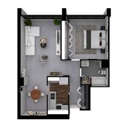 1 bed, 1 bath, 775 sqft, $1,615