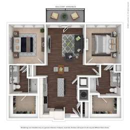 2 beds, 2 baths, 1,103 sqft, $2,533