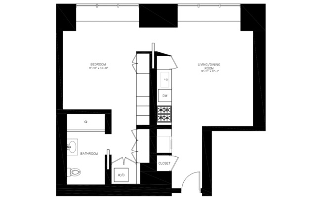 1 bed, 1 bath, 720 sqft, $5,000, Unit 24D