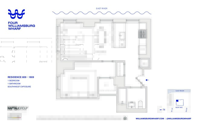 1 bed, 1 bath, $5,379, Unit 1509