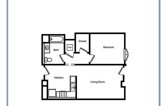 1 bed, 1 bath, 625 sqft, $3,753, Unit 113