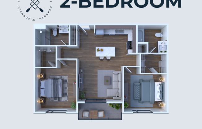 2 beds, 2 baths, 1,021 sqft, $1,550, Unit 208-450