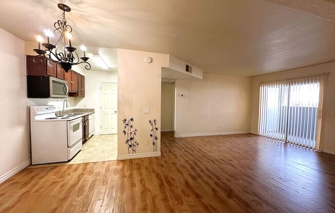 This charming 2-bedroom, 2-bathroom offers a spacious living area with plenty of natural light and private bathrooms for each bedroom!
