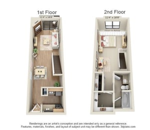 1 bed, 1 bath, 880 sqft, $1,275