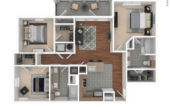 3 beds, 2 baths, 1,162 sqft, $1,850