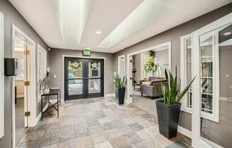 The interior of our leasing office at Bellwether Apartments, Olympia, Washington