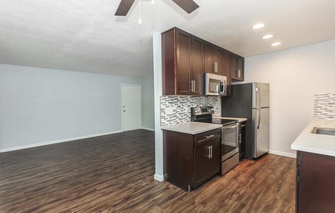 Kitchen at Creekside Apartments in San Jose, CA