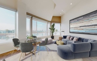 Living Room in Three-Bedroom  at Esprit Apartments, Marina del Rey, CA