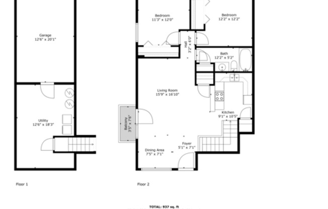 2 beds, 1 bath, 937 sqft, $1,800, Unit 1817