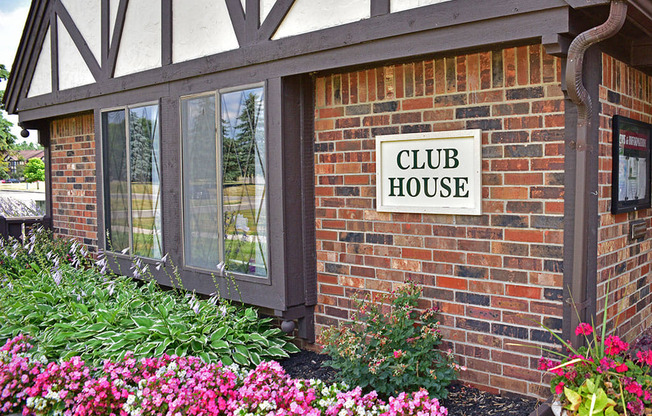 Clubhouse Exterior at Charter Oaks Apartments, Michigan, 48423