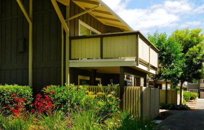 balconies and landscaping