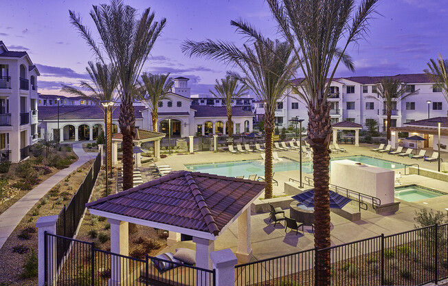 castile-henderson-nv-pool-at-dusk