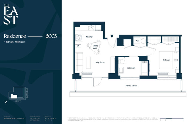 1 bed, 1 bath, $6,800, Unit 2003