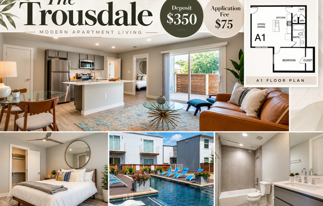 1 bed, 1 bath, $1,399, Unit 240