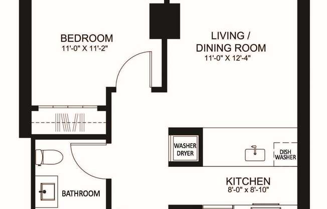 1 bed, 1 bath, 586 sqft, $3,475
