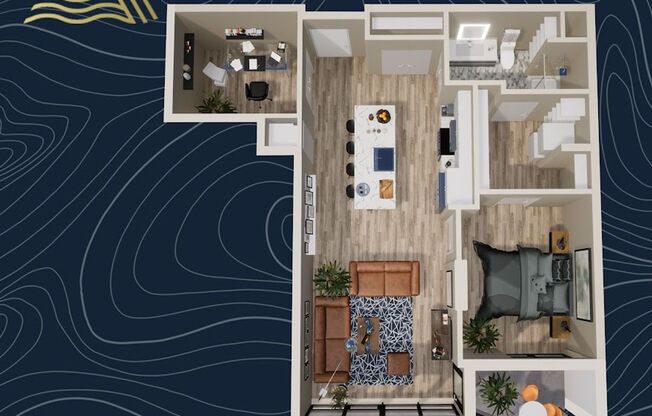 1 bed, 1 bath, 914 sqft, $2,887, Unit #1020