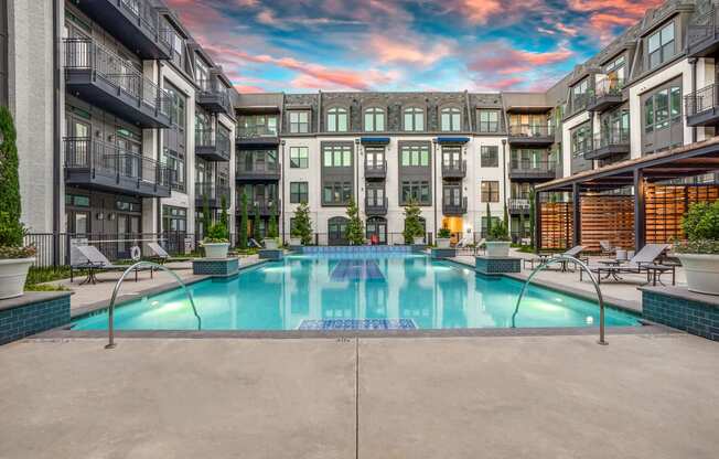 The Crosby at The Brickyard outdoor pool views Apartment with outdoor pool North of Dallas