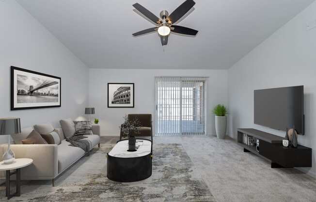 Modern Living Room at Ivy Hills Living Spaces, Ohio