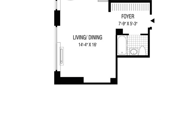 Studio, 1 bath, $3,680, Unit 2110