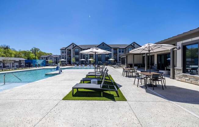 Pool With Sundecks at Evolve at Parkway Apartment Homes, Concord, 28027