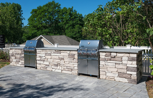 Premium outdoor grilling area