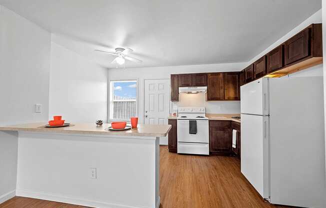 Apartment Kitchen with Cabinet Space