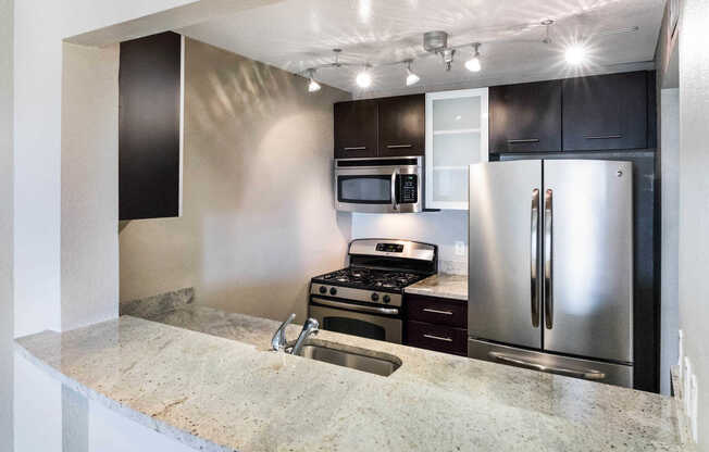 Kitchen with Stainless Steel Appliances