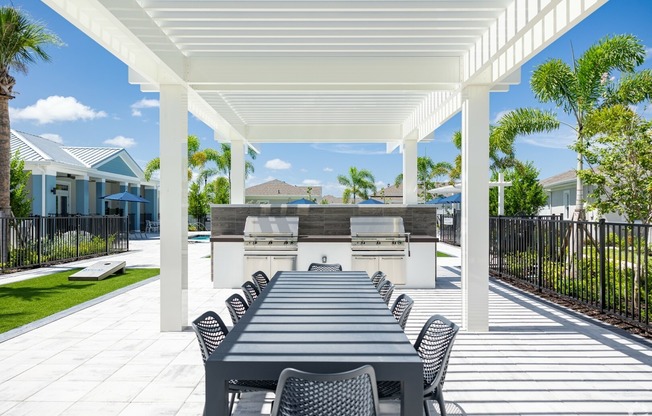 Grills and Covered Outdoor Seating