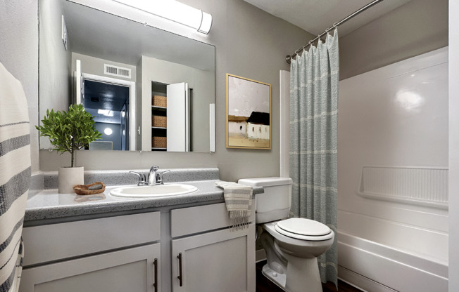 Modern bathrooms with built-in storage